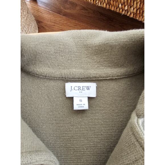 J. Crew Mercantile Sweater Blazer in Olive Green Women's Size S Career Preppy - Picture 5 of 10